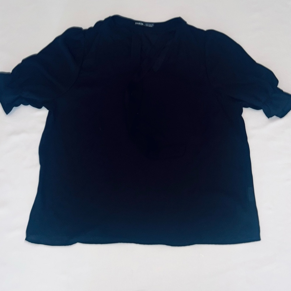 SHEIN Classic Black Blouse